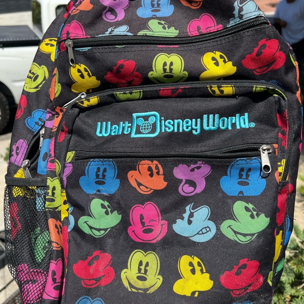 Walt Disney World Colorful Mickey Mouse Backpack